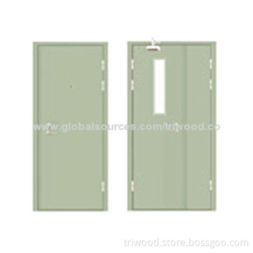 Metal Fire Rated Door, Perlite Core, Powder Coated to Suitable for Fire Rating